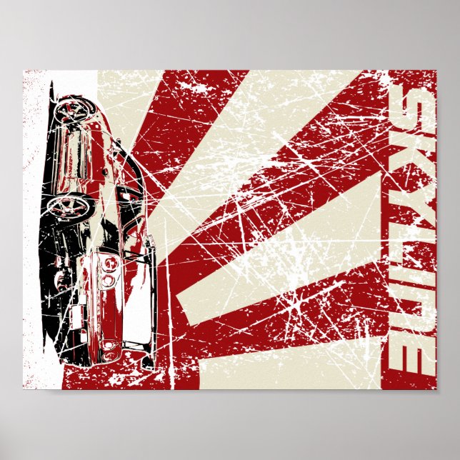 Nissan Skyline Poster (Vorne)