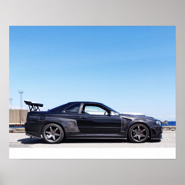 Nissan Skyline R34 poster (Vorne)
