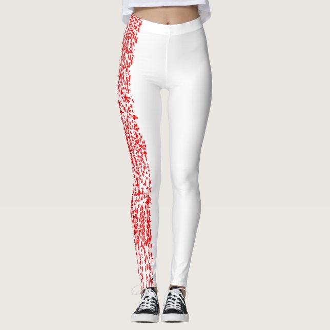 Nissl Cortex-Leggings (neutrales Rot) Leggings (Vorderseite)