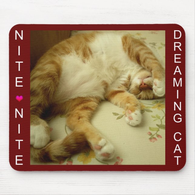 Nite Nite, das Katze Mausepad träumt Mousepad (Vorne)