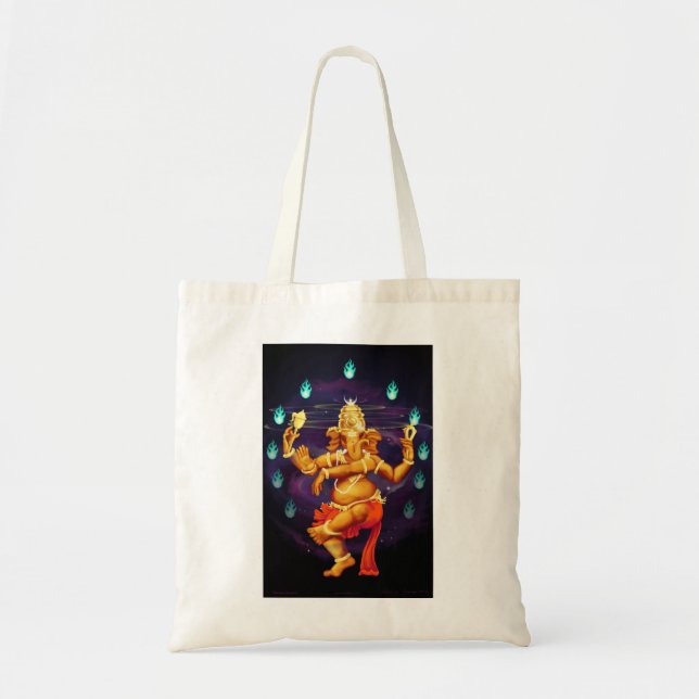 Nitraja Ganesha Leinwandtasche Tragetasche (Vorne)