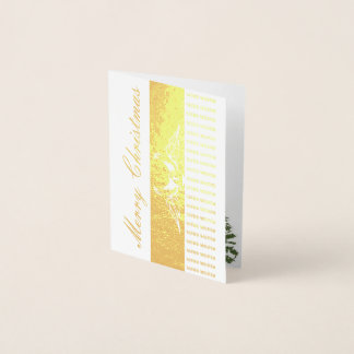 NITRO MILITIA Weihnachts-Gold-Folie aus Metall Folienkarte