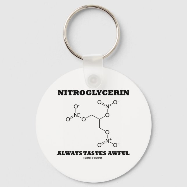 Nitroglyzerin schmeckt immer gut (Chemie) Schlüsselanhänger (Vorderseite)