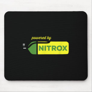 Nitrox angetrieben von Taucher Scuba Tauchgang Unt Mousepad