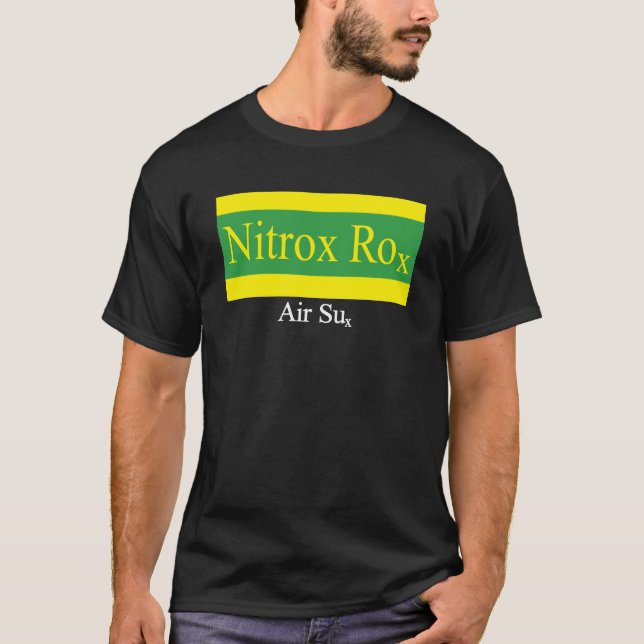 Nitrox Rox Dunkler T - Shirt (Vorderseite)