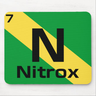 Nitrox-Tauchflagge Periodensystem-Mauspad Mousepad