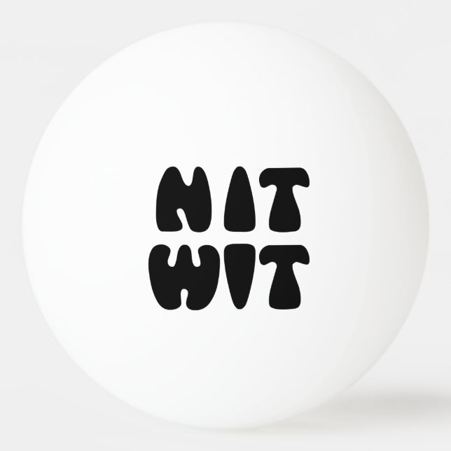 NITWIT TISCHTENNISBALL (Vorderseite)