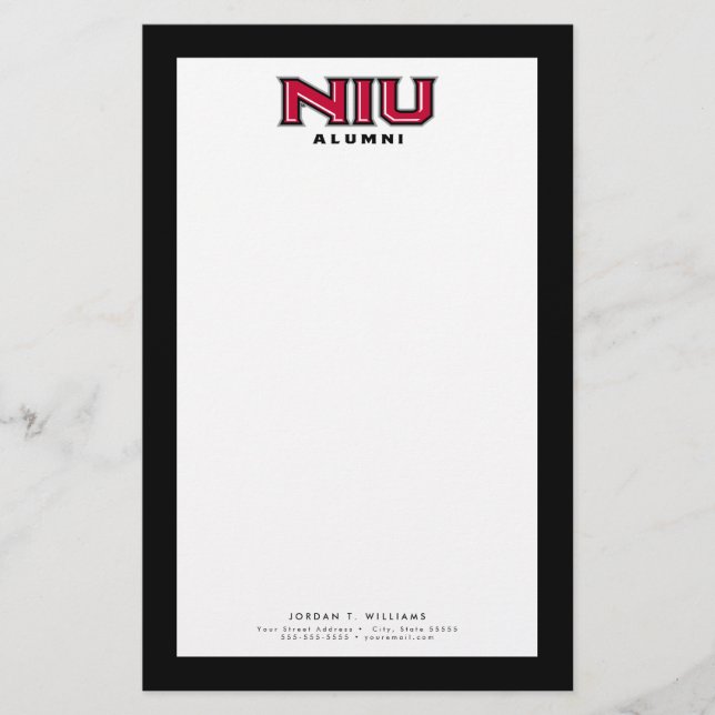 NIU Alumni Briefpapier (Vorderseite)