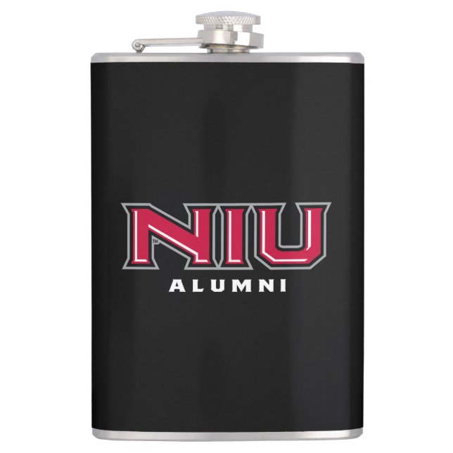 NIU Alumni Flachmann (Vorderseite)