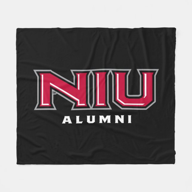 NIU Alumni Fleecedecke (Vorderseite (Horizontal))