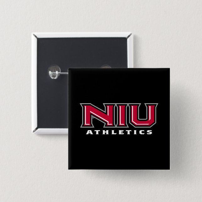 NIU Athletics Button (Vorne & Hinten)