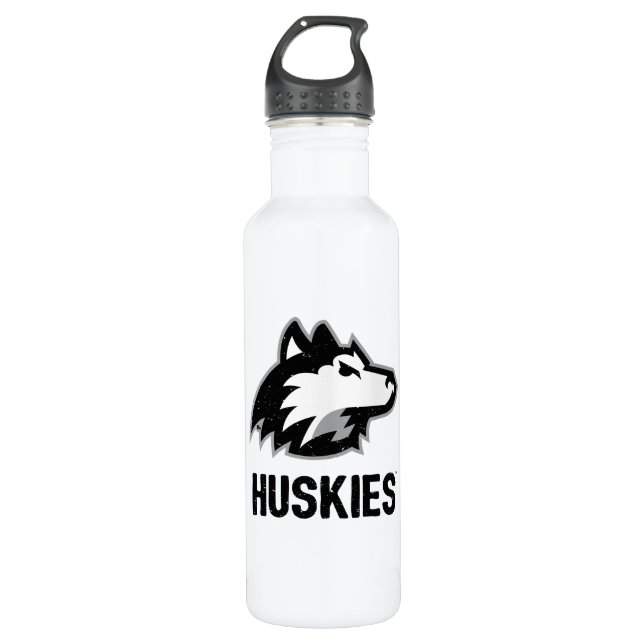 NIU-Huskies gestört Edelstahlflasche (Vorderseite)