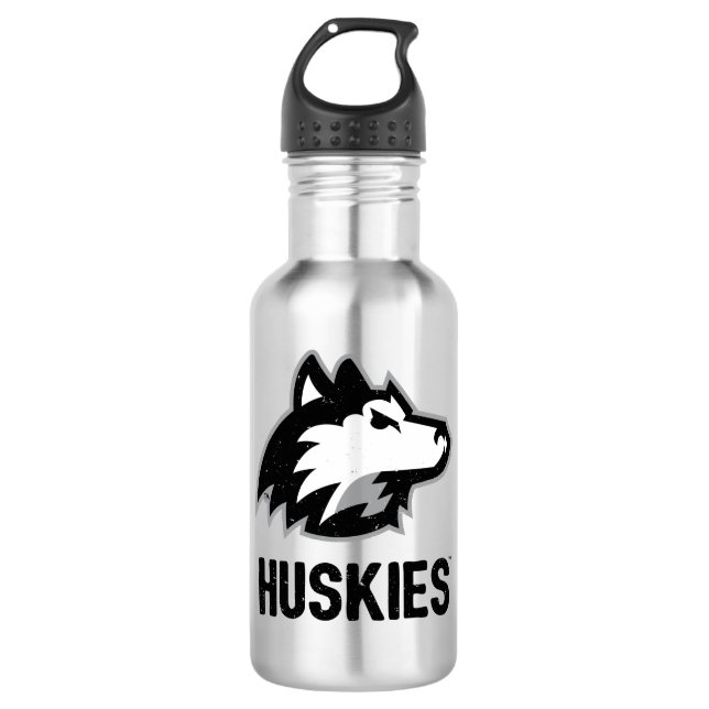 NIU-Huskies gestört Edelstahlflasche (Vorderseite)