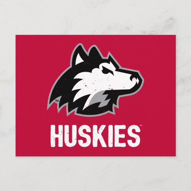 NIU-Huskies gestört Einladungspostkarte (Vorderseite)
