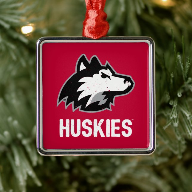 NIU-Huskies gestört Ornament Aus Metall (Baum)