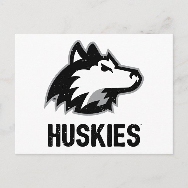NIU-Huskies gestört Postkarte (Vorderseite)