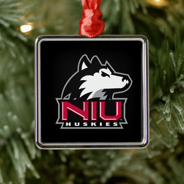 NIU Huskies Ornament Aus Metall (Baum)