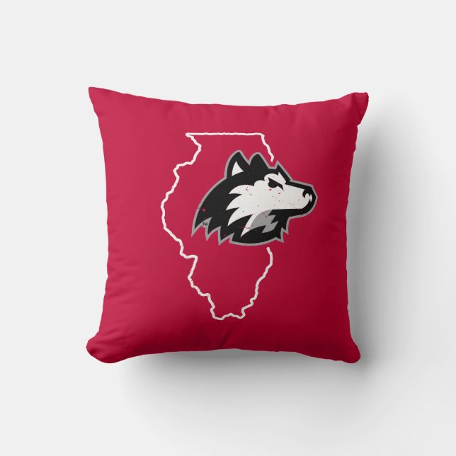NIU Huskies Staat Liebe Kissen (Vorderseite)