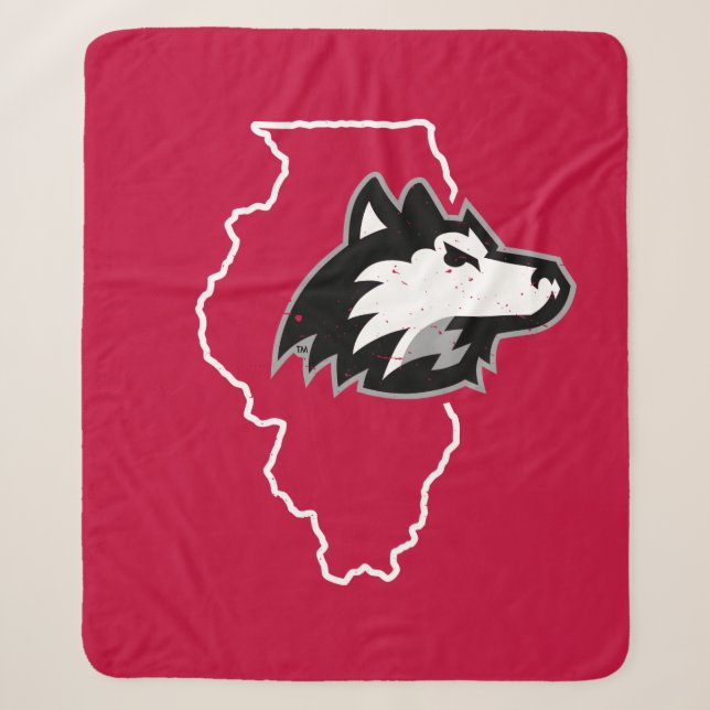 NIU Huskies Staat Liebe Sherpadecke (Vorderseite)