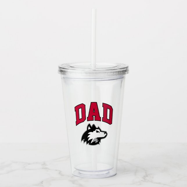 NIU Huskies Vater Acryltrinkbecher (Vorderseite)
