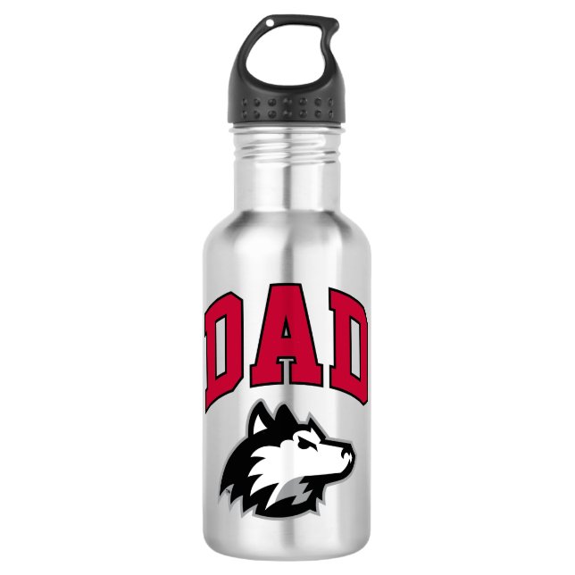 NIU Huskies Vater Edelstahlflasche (Vorderseite)