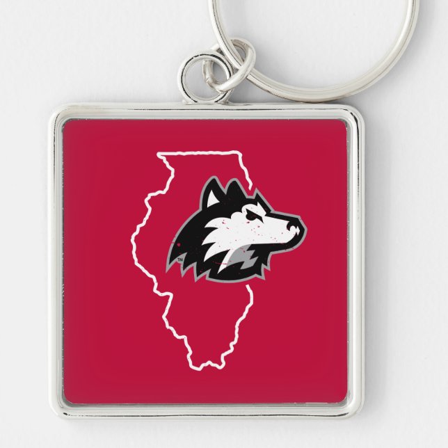 NIU HUSKIESES STAAT LIEBE SCHLÜSSELANHÄNGER (Vorne)