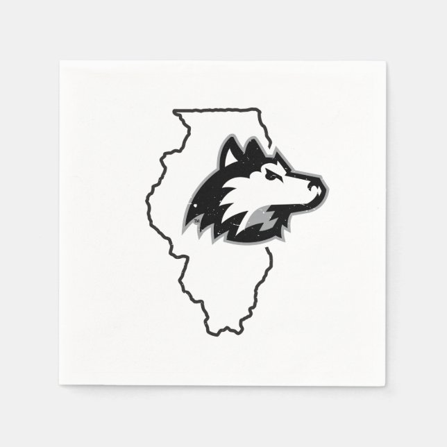 NIU HUSKIESES STAAT LIEBE SERVIETTE (Vorderseite)
