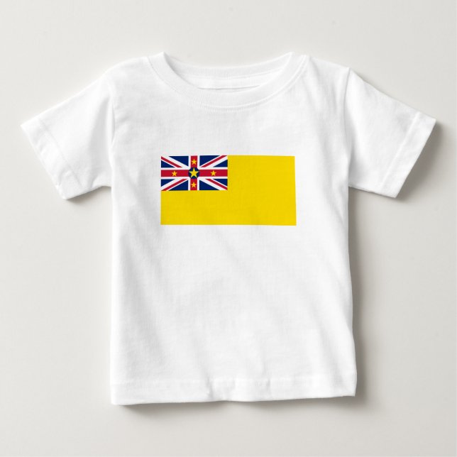 Niue Flag Baby T-shirt (Vorderseite)