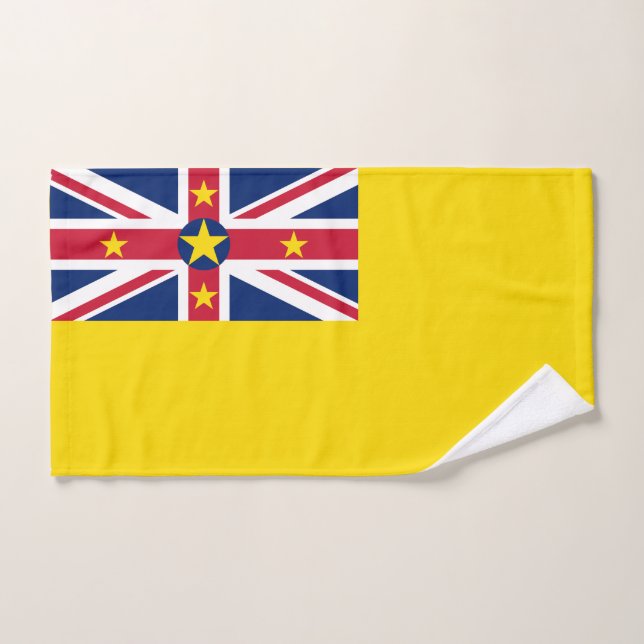 Niue Flag Badhandtuch Set (Handtuch)