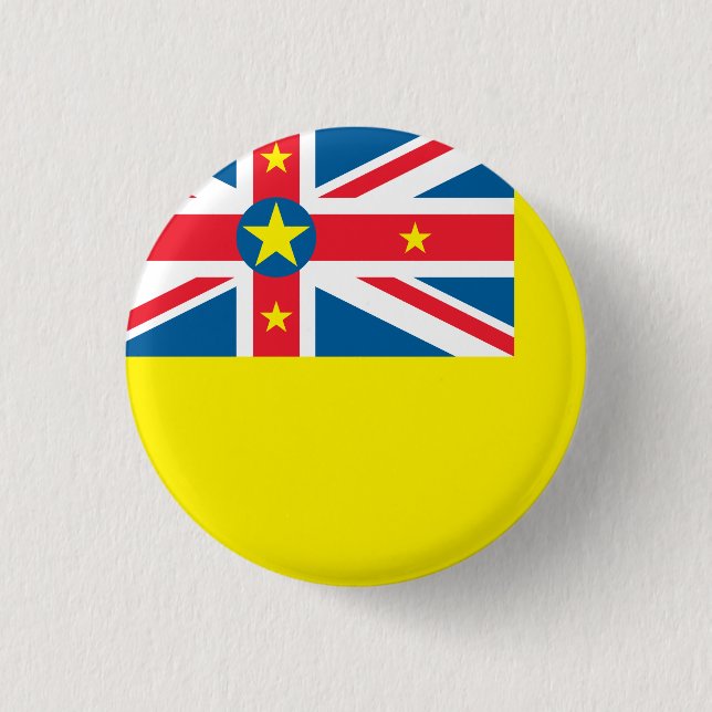 Niue Flag Button (Vorderseite)