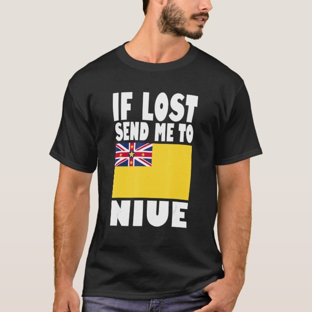 Niue Flag Design  If lost send me to Niue T-Shirt (Vorderseite)