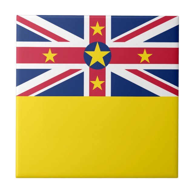 Niue Flag Fliese (Vorderseite)