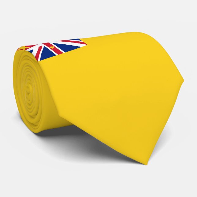 Niue Flag Krawatte (Gerollt)