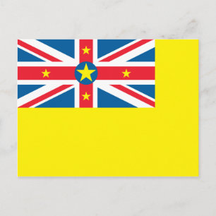 Niue Flag Postcard Postkarte