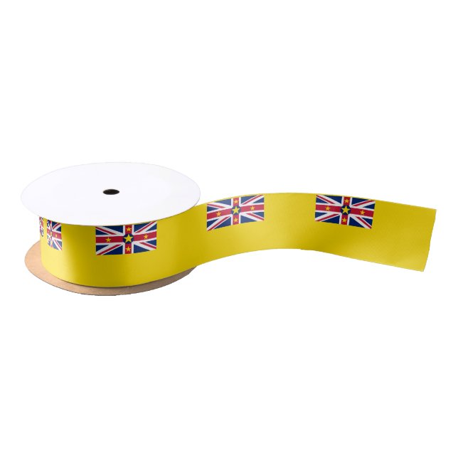 Niue Flag Satinband (Spule)