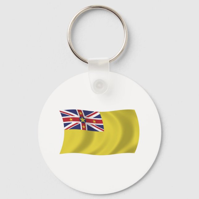 Niue Flag Schlüsselanhänger (Vorderseite)