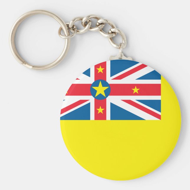 Niue Flag Schlüsselanhänger (Vorne)