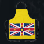 Niue Flag Schürze<br><div class="desc">Patriotische Flagge von Niue.</div>