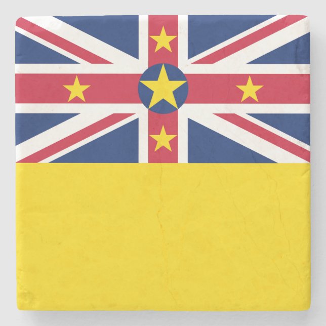 Niue Flag Steinuntersetzer (Vorderseite)