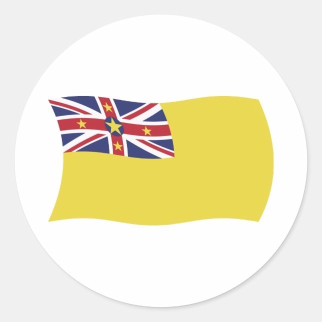 Niue Flag Sticker (Vorderseite)
