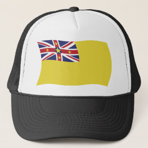 Niue-Flaggenmütze Truckerkappe