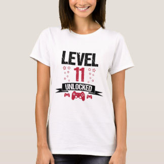 Niveau11 entriegeltes Gamer-11. T-Shirt
