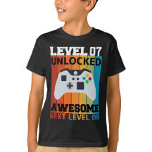 🎮 niveau 07 T-shirt Anniversaire déverrouillé