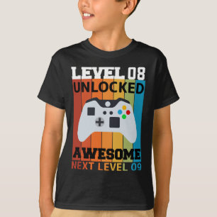 Niveau 08 T-shirt Anniversaire non verrouillé