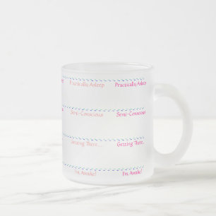 Niveau der Bewusstseins-mattierten Tasse