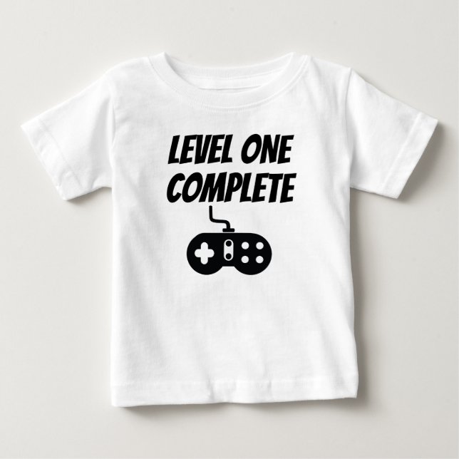 Niveau eins komplett baby t-shirt (Vorderseite)