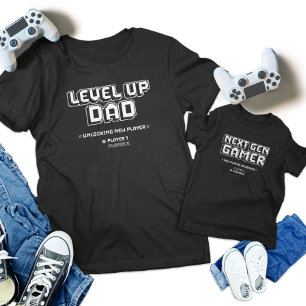 Niveau Haut Gamer Papa Enfant Joueur Gen Suivant J