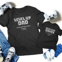 Niveau Haut Gamer Papa Enfant Joueur Gen Suivant J