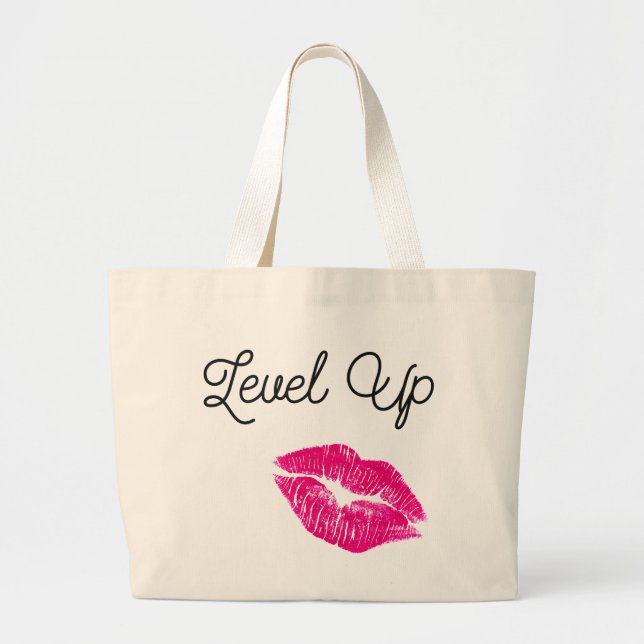 Niveau-hohe Kuss-Tasche Jumbo Stoffbeutel (Vorne)