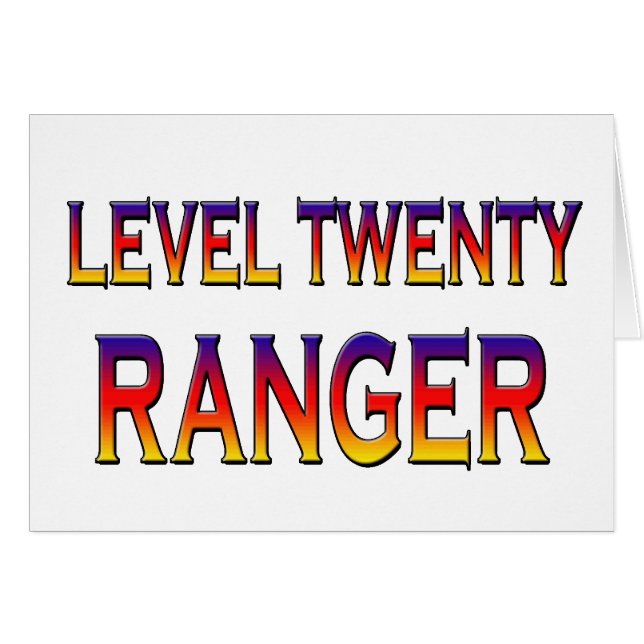 Niveau vingt ranger (Devant horizontal)